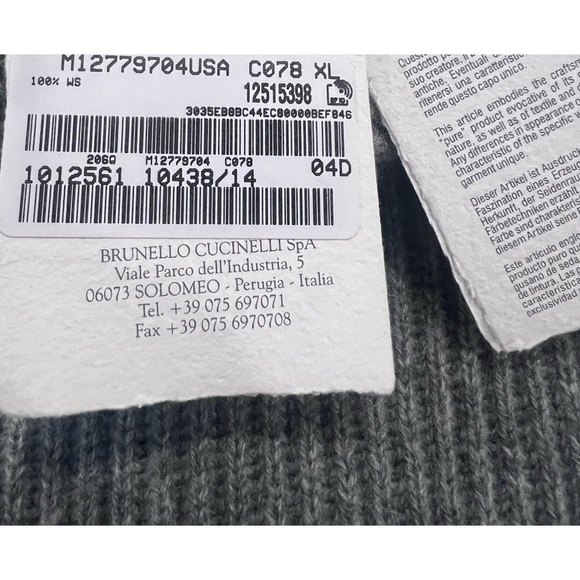 Brunello Cucinell Sheer Sleeve Cowl Neck Cashmere Sweater - Picture 4 of 6